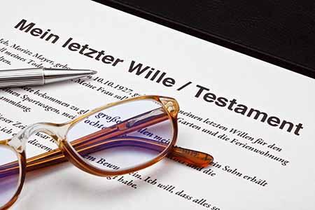 Bild vom Testament